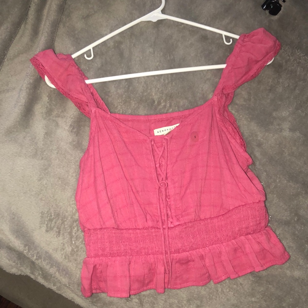 Pink crop top